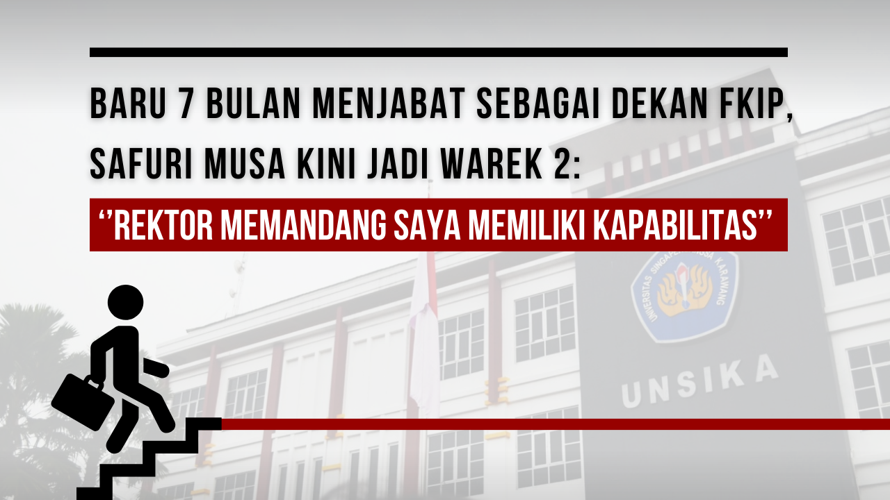 Thumbnail artikel Baru 7 Bulan Menjabat Sebagai Dekan FKIP, Safuri Musa kini Jadi Warek 2:  ‘’Rektor Memandang Saya Memiliki Kapabilitas’’