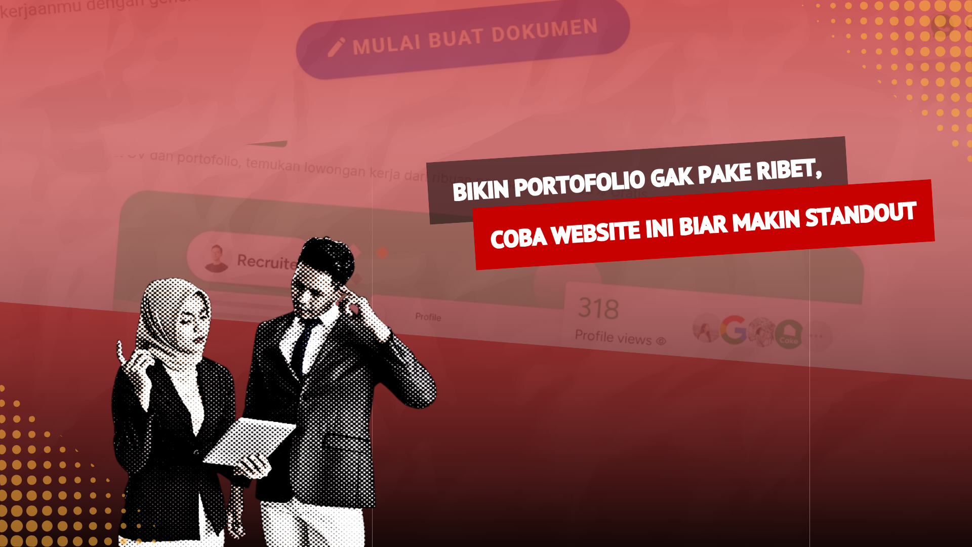 Thumbnail Artikel Bikin Portofolio Gak Pake Ribet, Coba Website Ini Biar Makin Standout