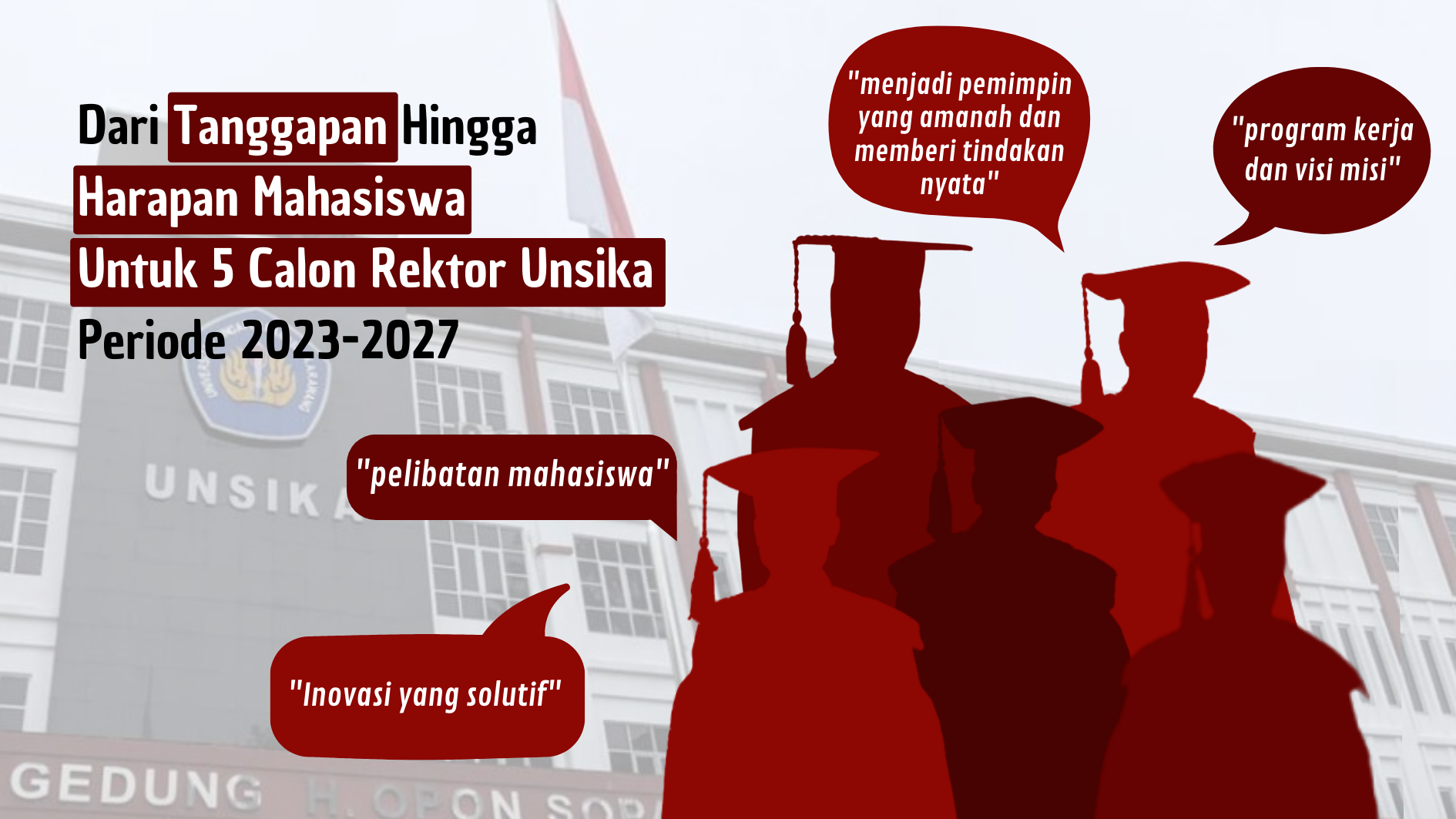 Thumbnail artikel Dari Tanggapan Hingga Harapan Mahasiswa Untuk 5 Calon Rektor Unsika Periode 2023-2027